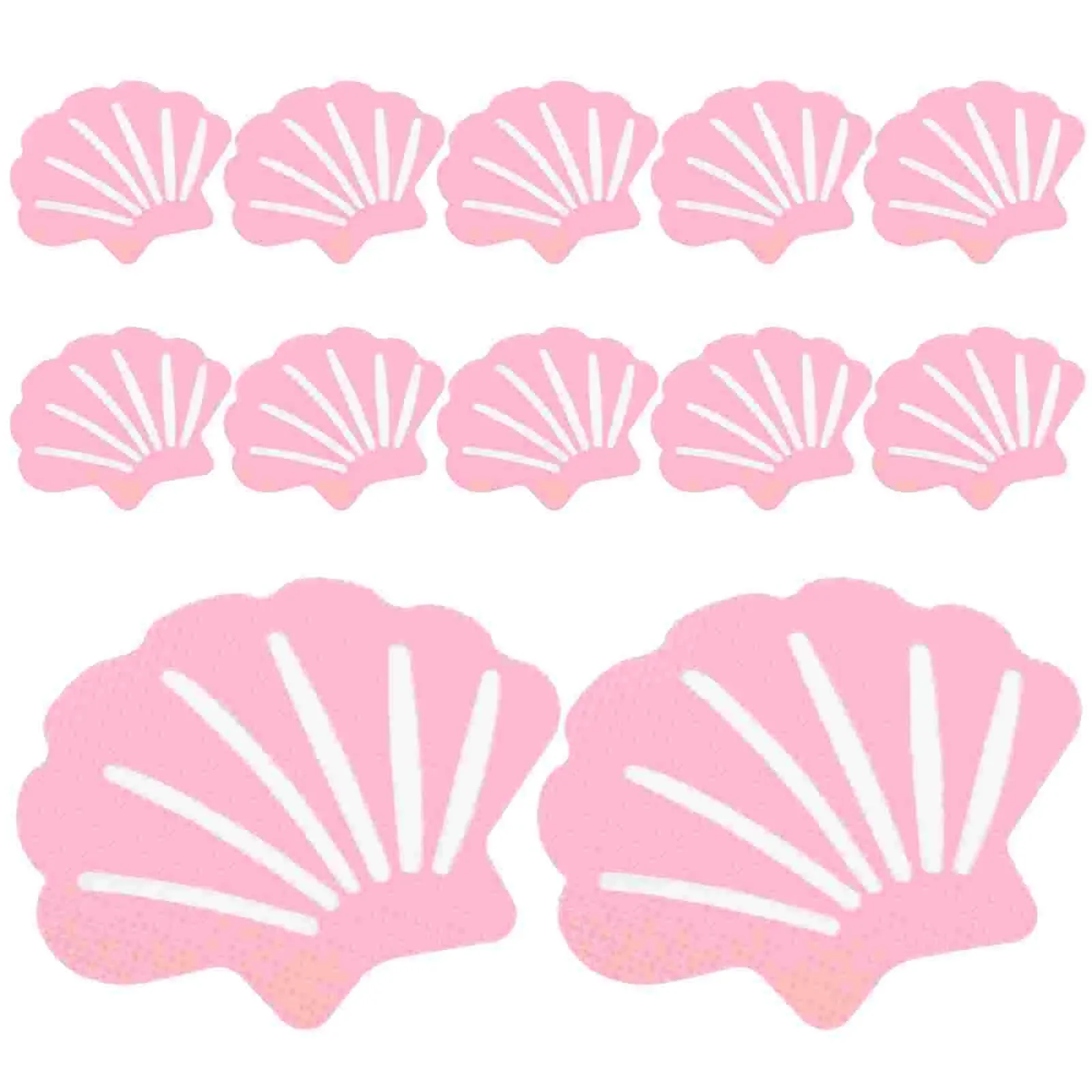 20pcs/1set Anti slip silicone bathtub sticker, shell bathroom sticker, shell shaped anti slip sticker bath mat