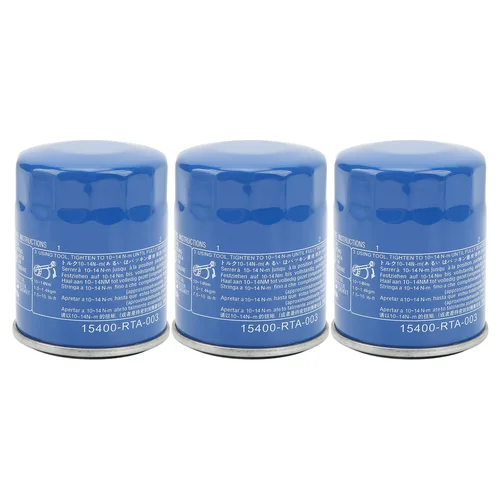 Imagen 1 del producto 3 uds filtros de aceite Metal estable filtro de aceite de motor de alta eficiencia 15400 RTA 003 reemplazo para Honda ACCORD