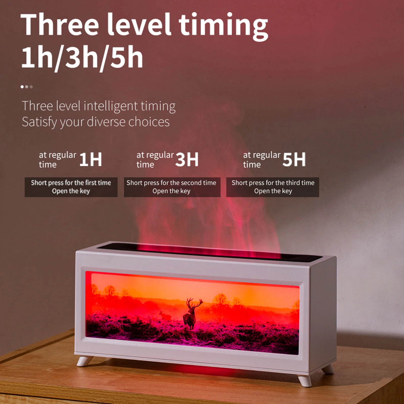 2025 جديد الموقد المرطب زيت طبيعي الناشر 220 مللي مع ضوء ملون منخفض الضوضاء ضباب المرطب لمكتب المنزل