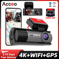 ACCEO 4K Dashcam Built-in GPS and WiFi Car Camera Support 1080P Rearview Camera 24H Parking Night Vision Recorder Loop Recording