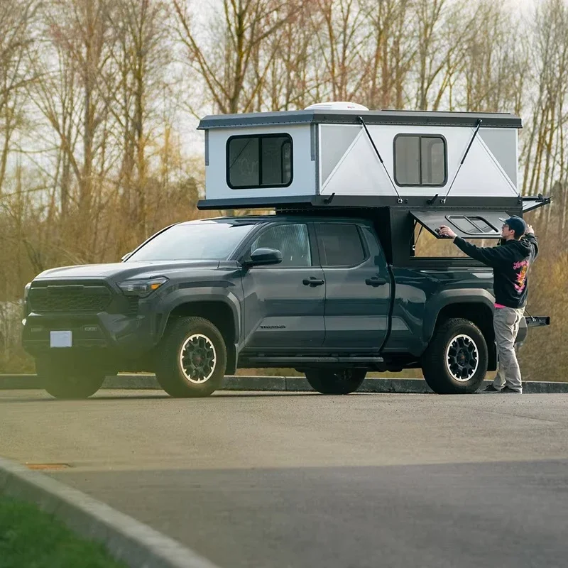 Waterproof Aluminum Roof Top Tent with Hard Shell Lockable for Gladiator  F150 and All Pickup Truck Models