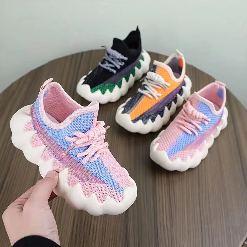 Kids Shoes Boys Running Sport Shoes Children Summer Sneakers Big Girls Breathable Mesh School Shoe Soft Sole Casual Walking