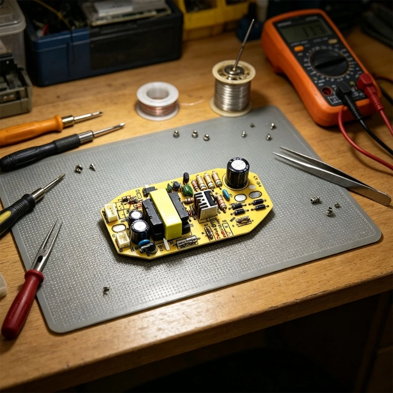 Humidifier Maintenance Replacement Board Module, Internal Circuit Control Part for Repair Tasks and Spare-Part Preparation for