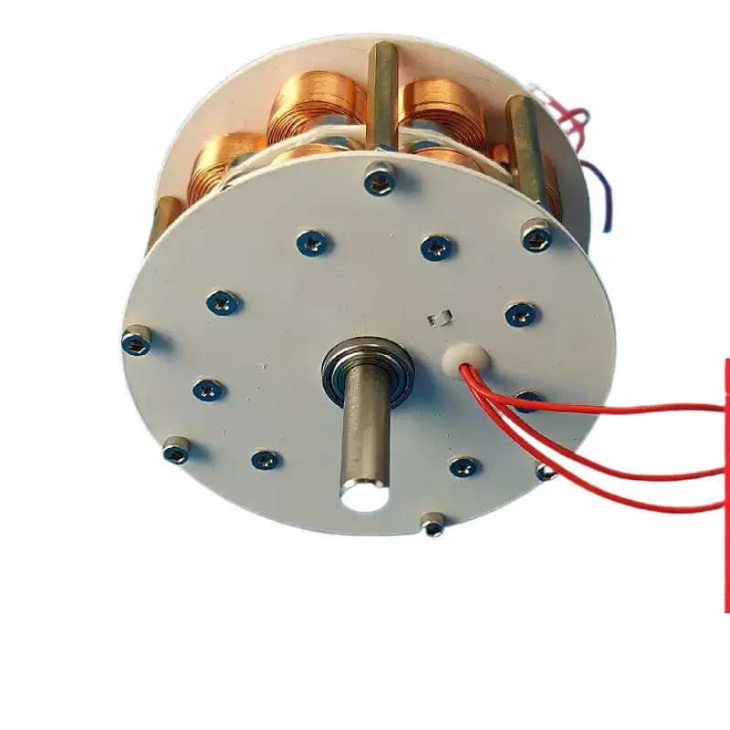 1pcs Miniature double-layer disc with iron core generator ultra-low speed high efficiency
