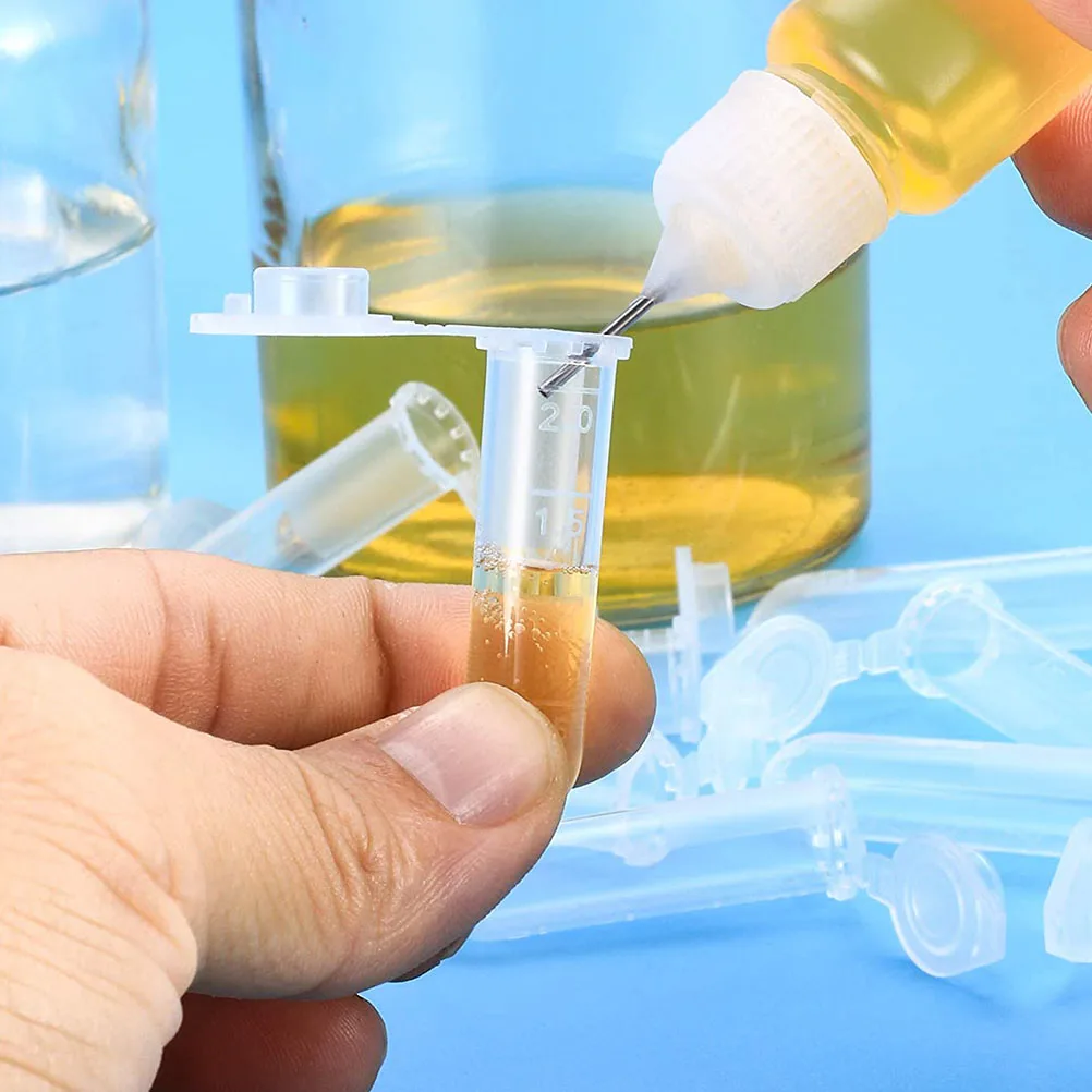 

200pcs Laboratory Test Cylinders 10ml Round Bottom Graduated Scale Vials Centrifugal Tube Vials Teaching Supplies