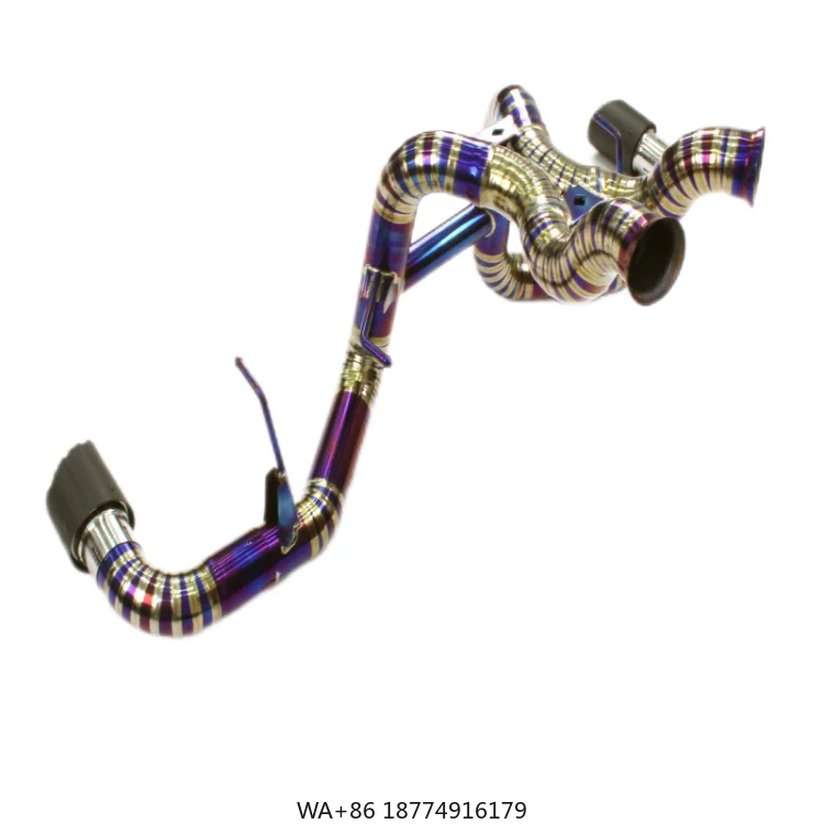 

Аксессуары для автомобильной звуковой системы выхлопной трубы для 570S 3.8L 2015, с черным наконечником из углеродного волокна