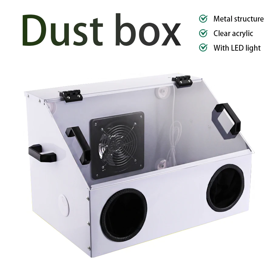 Polishing Carving Dust Box Jade Table Grinder Waterproof Cover Cultural Games Polishing Acrylic Dust Cover