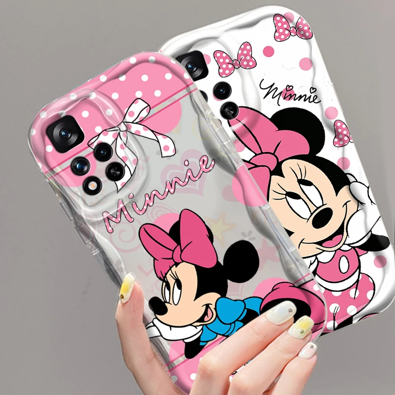 Disney Cartoon Minnie Cute For Xiaomi Redmi Note 13 12 12S 11S 11 10 9 8 10A 9C 9T Pro Plus 5G Wave Oil Soft Phone Case