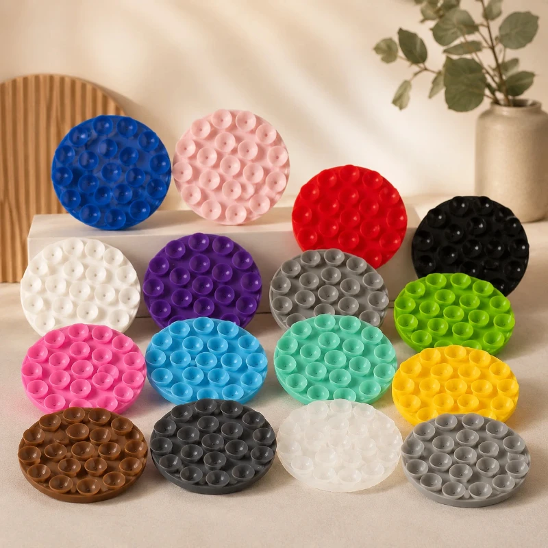 New Double-Sided Silicone Sucker 19 Round Double-Sided Silicone Sucker Quality Double- Sided   Silicone  Sucke  Stickers