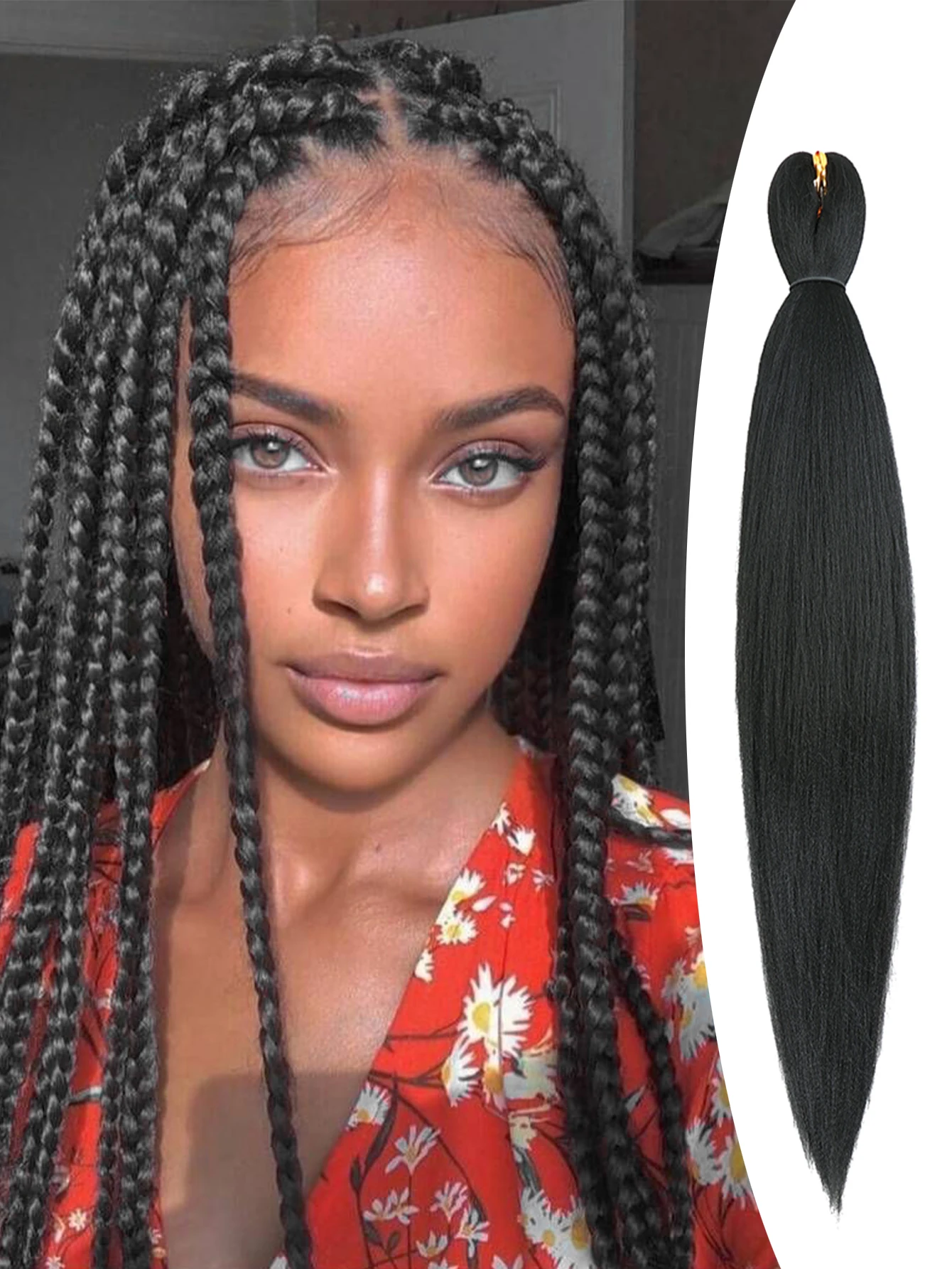 

Предварительно растянутые волосы для Плетения КОС канекалона, 26 дюймов, цветные Синтетические Искусственные волосы для плетения