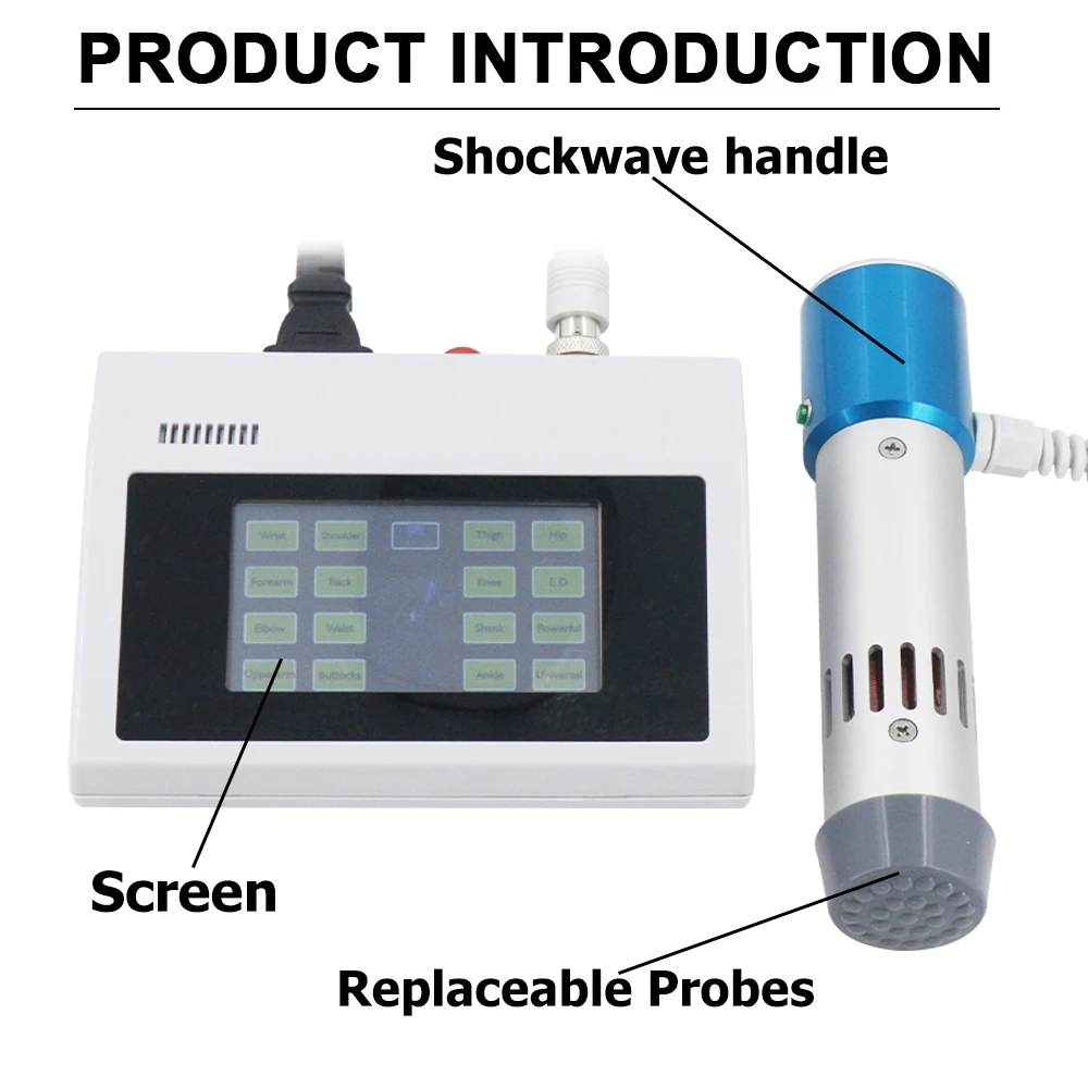 300MJ Professional Shockwave Therapy Machine Muscle Relax Treatment And Pain Relief Massager Home Use Shock Wave Instrument