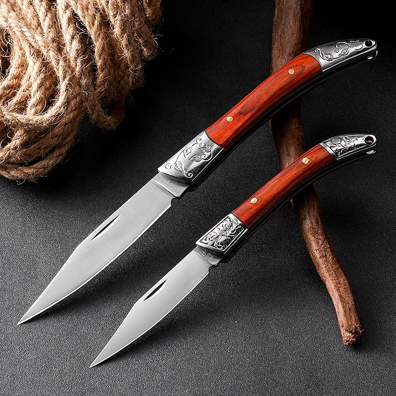 Outdoor household folding knife stainless steel slicing fruit knife to open the courier unpacking portable portable knife