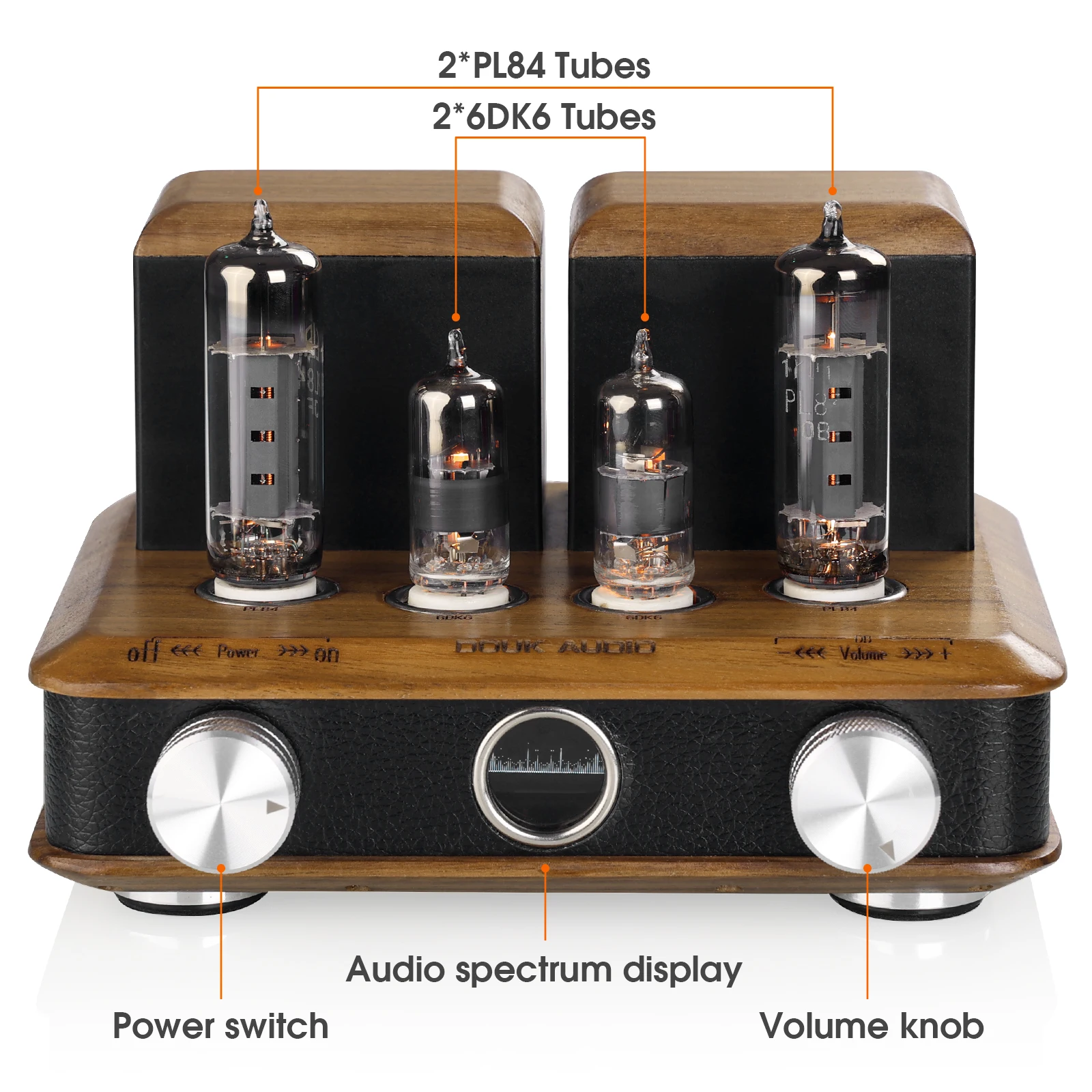 Douk Audio Single-Ended Class A Tube Amplifier HiFi Stereo Desktop Power Amp Audiophile Valve Audio Amplifier for Home Speaker view 2