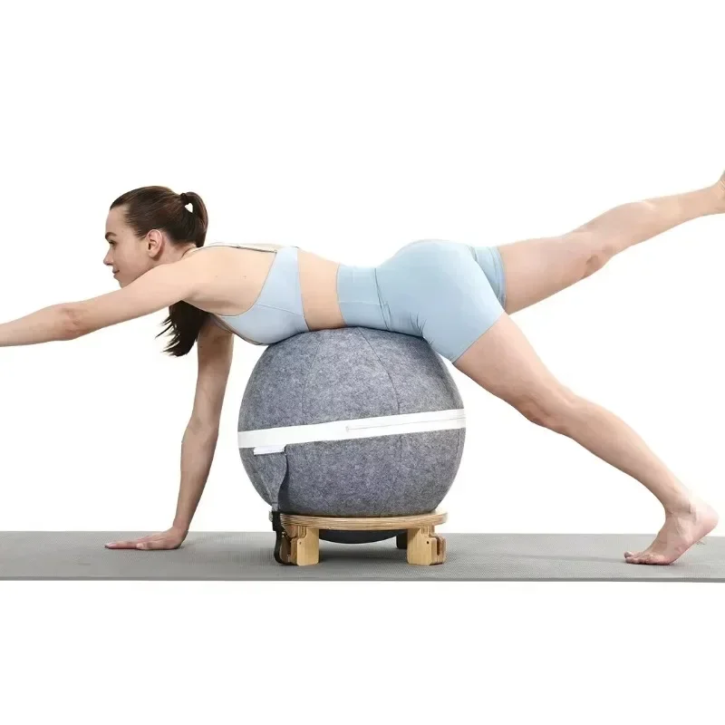 

Blue Fitness Ball for Home Yoga & Pilates Balance Training Sports & Entertainment Equipment