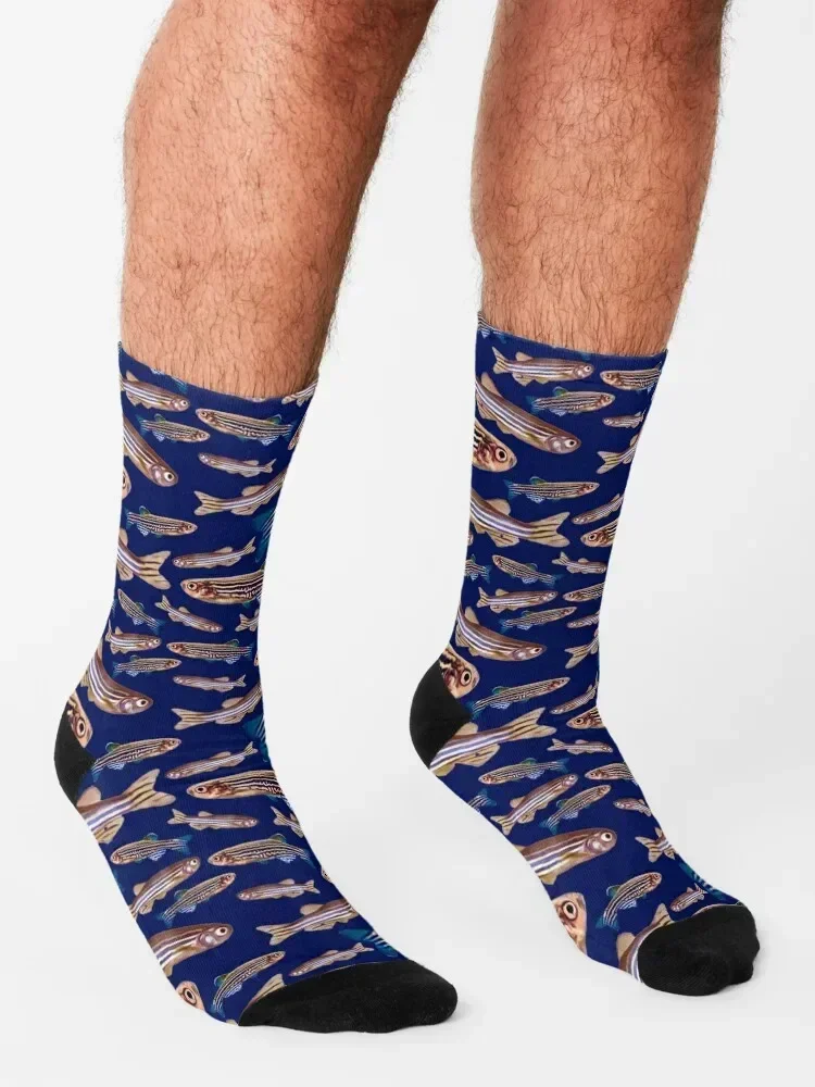 Zebrafish-Chaussettes à motif biologique pour hommes et femmes, chaussures de randonnée, modèle Danio, origtics Organism, bottes de sport, nouvel an non ald