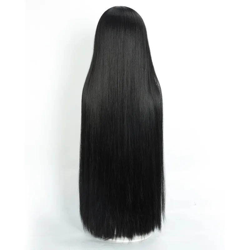 Osaragi Cosplay Wig Gothic Taro Sakamoto Anime SAKAMOTO DAYS Osaragi Cosplay Black Straight Hair 90-95cm for Woman Girls