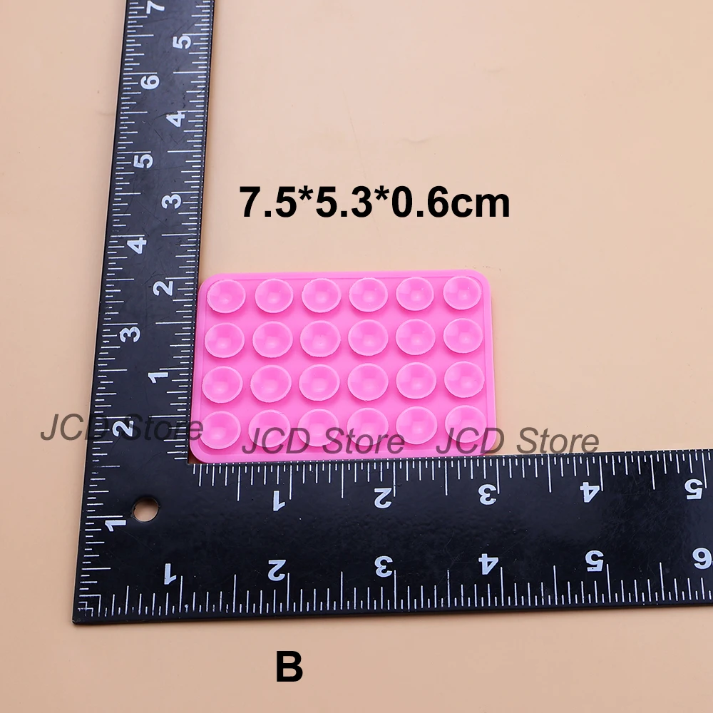 وسادة شفط من السيليكون مزدوجة الجانب من جانب واحد، كوب شفط لاصق مدعوم من مطاط السيليكون، وسادة ثابتة