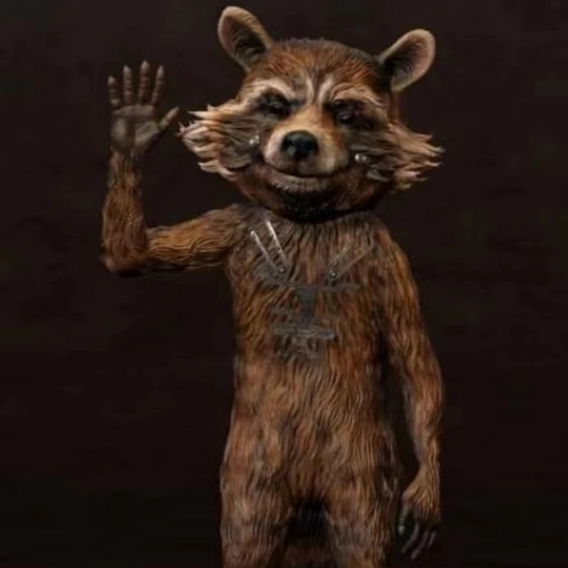 Rocket Raccoon Resin Figures 1/24 Scale 75mm  Assemble Model Kit Unassembled and Unpainted Diorama Toys Free Shipping