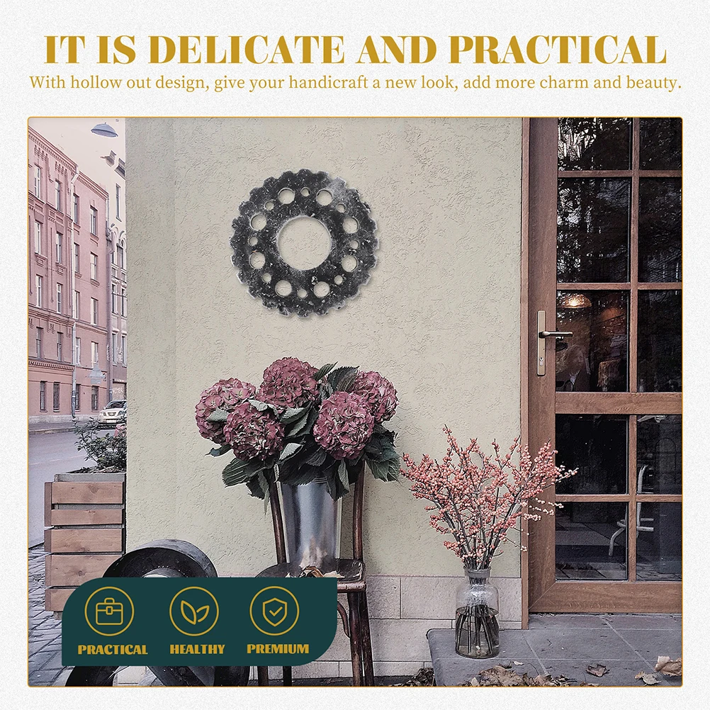 

2Pcs Gear Wall Decor Wooden Retro Design Creative Shape Easy Install Home Office Shop Decoration Gear Wall Decor