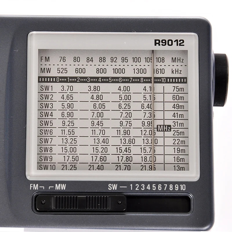 TECSUN R-9012 Radio FM AM SW Portable Radio 12 Bands Portable Receiver High Sensitivity  Low Noise Shortwave Pocket Radio