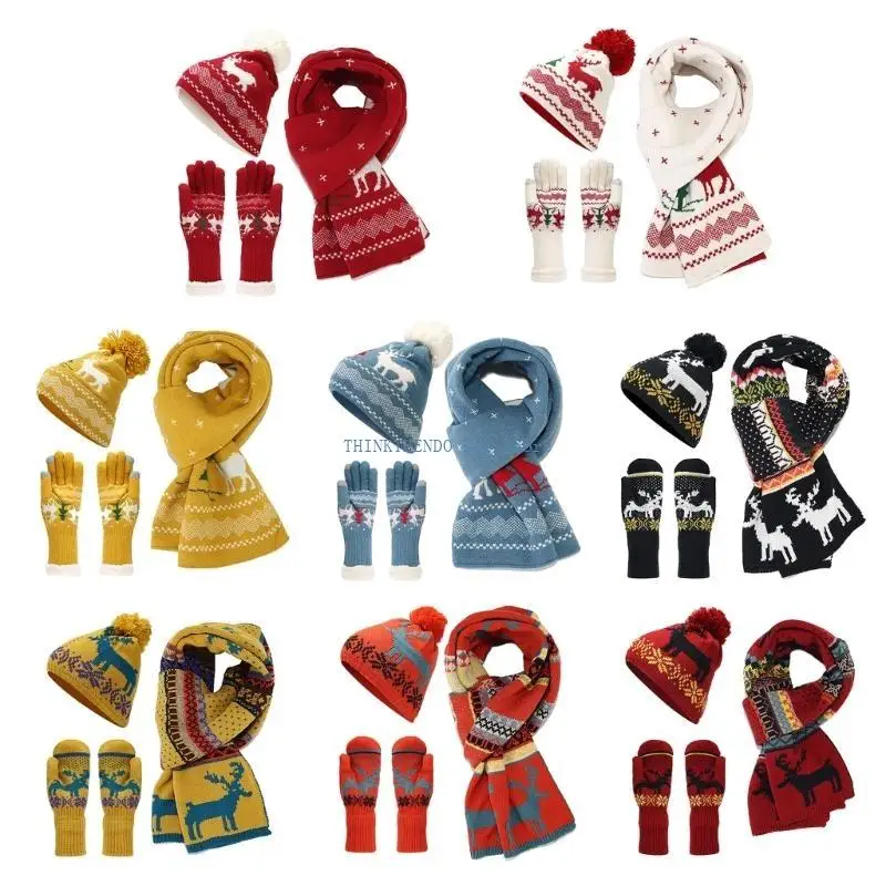 ensemble-gants-echarpe-chapeau-rouge-elegant-340d-pour-les-occasions-festives-arbre-noel-elan