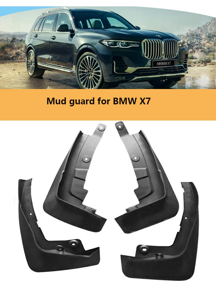 

4 pcs Car Molded Mud Flaps For x7 2019-2023 Splash Guards Mudguards Mudflap Car Accessories