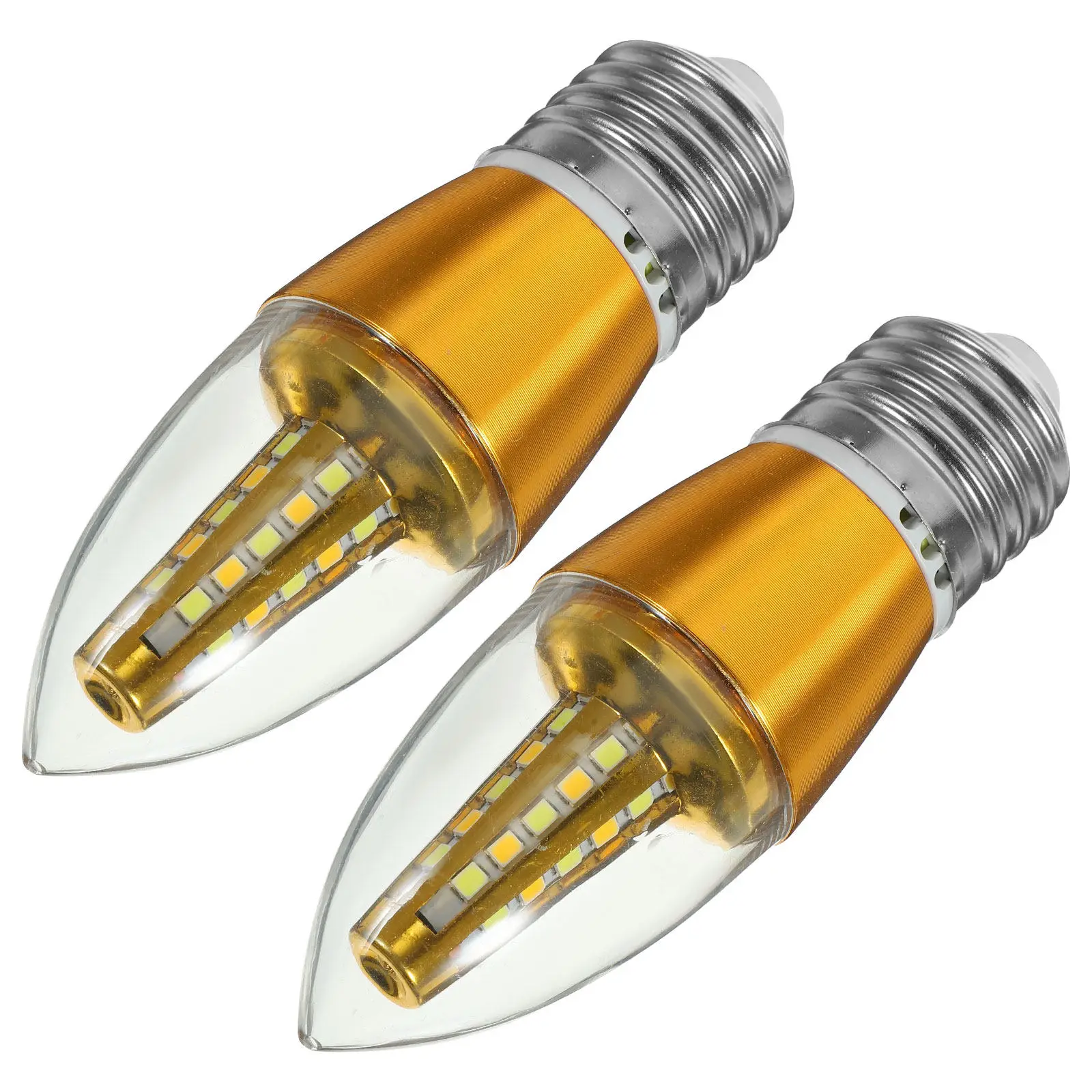 

2 шт. Умные диммируемые светодиодные лампы 7 Вт, теплый золотой свет, высокоэффективные, многофункциональные, для люстр и коридоров