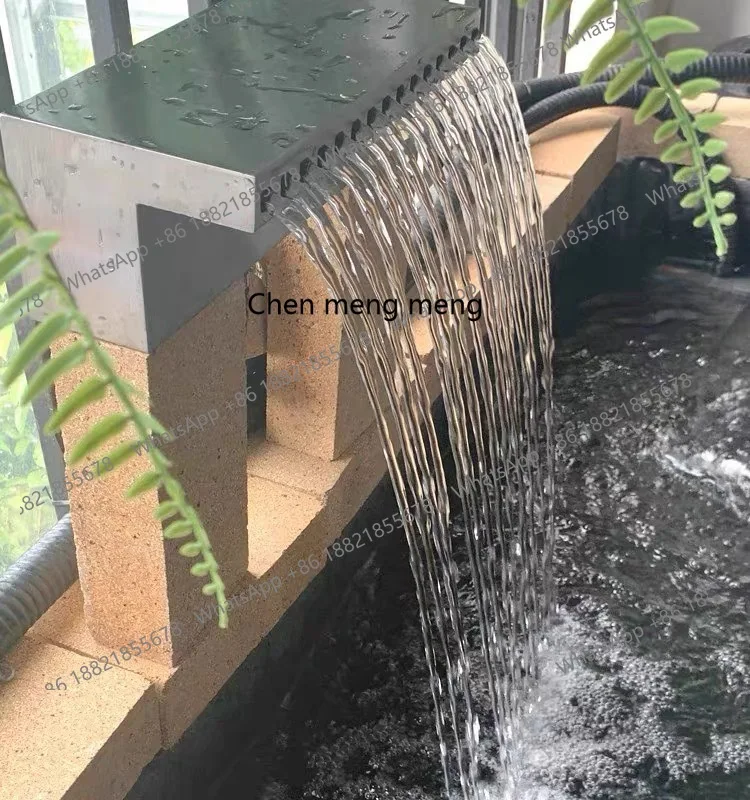 

Stainless steel water outlet courtyard garden fish pond landscaping water curtain wall water wall decoration
