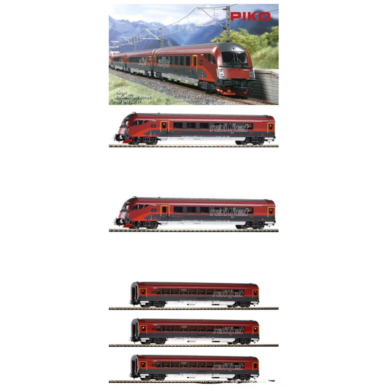 

PIKO HO1:87 Train Model 57642 /57643/57644 Austrian Passenger Car Train Model Toy Gift