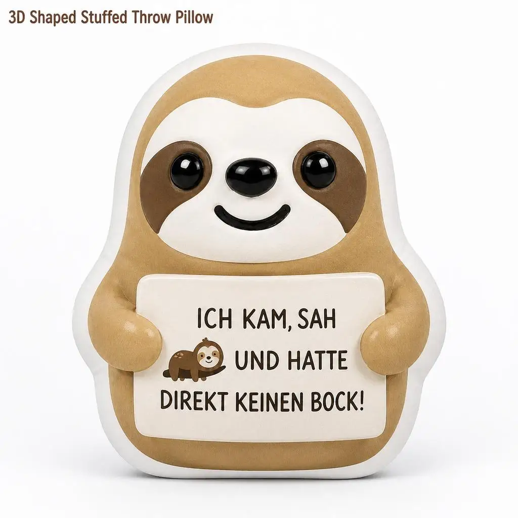 Positive Gifts Sloth Cuddly Plush Pillow Cushion Stuffed Throw Pillow Home Decor Gift Sofa Bed Positive Energy Encouragement