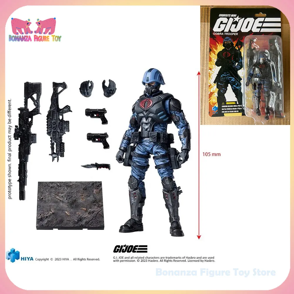

New 1/18 Hiya Model 2025 Exquisite Mini Series G.I.Joe Cobra Trooper Action Figures Room Design Ornament Custom Genuine Toy Gift