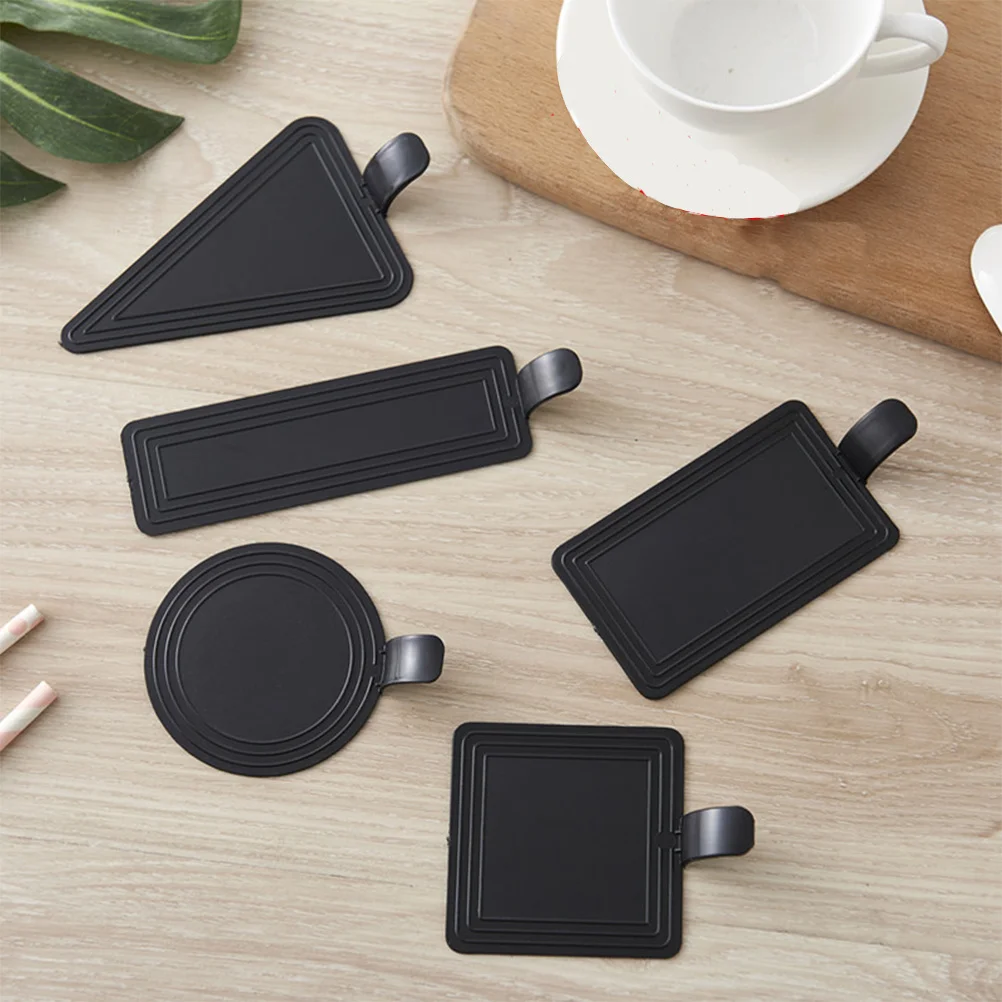 

100Pcs Cake Display Base 10x6cm Black Material for Wedding Cakes Fondant Blossom Tart Easy to Clean Reusable