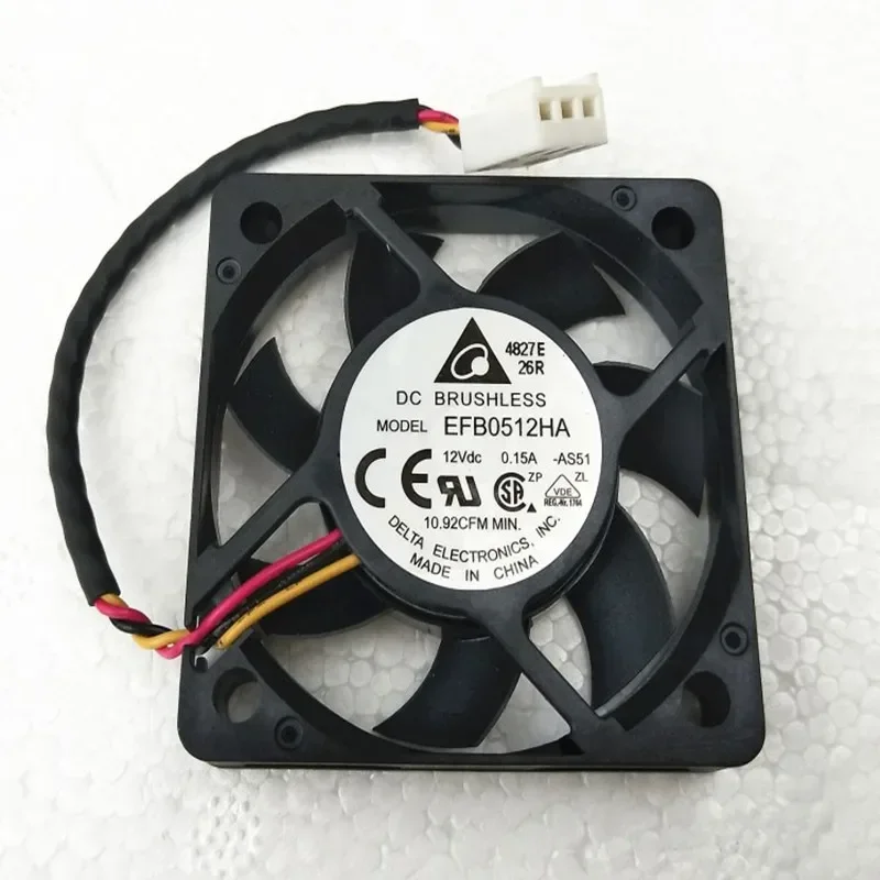 pa 5PCS Delta 5010 50MM 50x50x10MM Fan EFB0512HA For Cooler Master Two Ball Bearing  Cooling fan DC12V 0.15A with 3 4 PWM