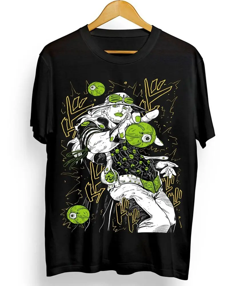 Gyro T-shirt Zeppeli Jojo's Bizarre Adventure Funny Anime Black Shirt All Size