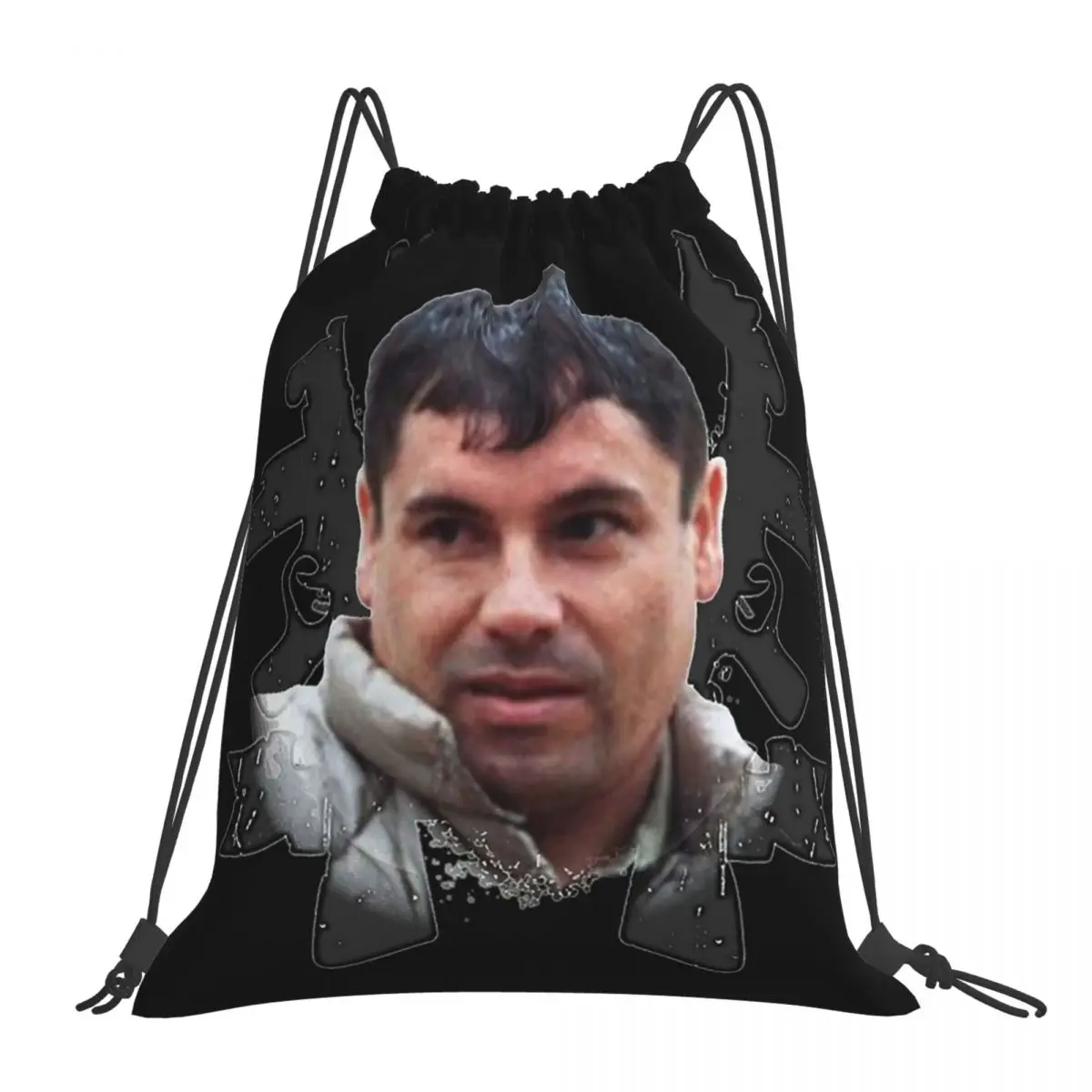 Sacs à dos El Chapo Guns pour hommes et femmes, sacs à cordes de proximité portables, sac de rangement de poche Bundle, sacs à livres pour l'école, mode