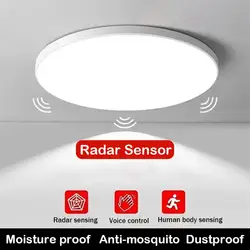 LED Radar Sensor Light LED Motion Sensor Ceiling Lighting Room Hallways Aisle Stair Balcony Induction Ceiling Lights Garage