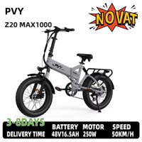 PVY Z20PLUS 1000 Adult Electric Bike 250W Motor City Electric Bicycle 48V16.5AH Battery  E-bike 20 Inch Fat Tire Ebike