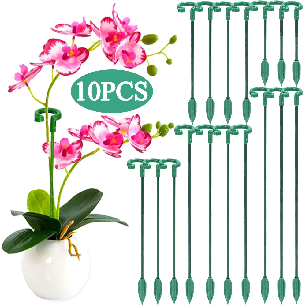 Plastic Plant Support Rods Branch Upright Aid Flower Modeling Support Pole Fleshy Butterflies Orchid Holder Gardening Accessory