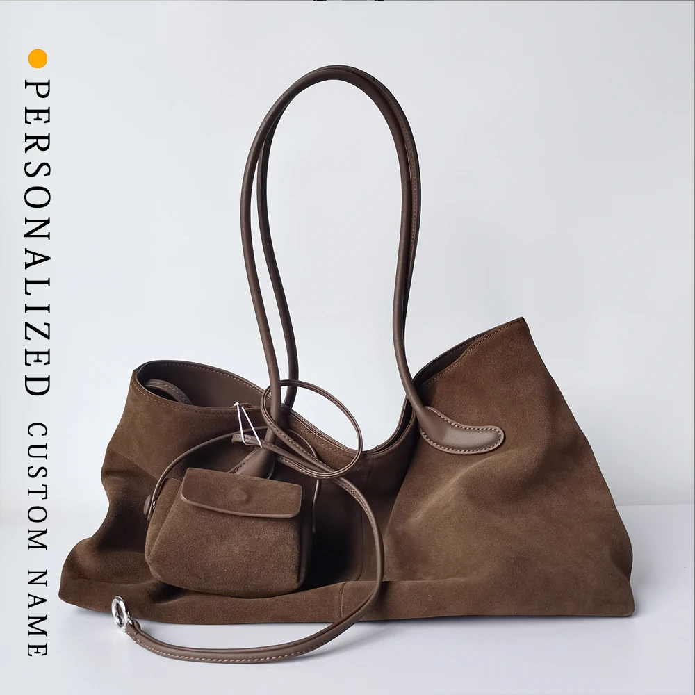 

Осенне-зимняя женская новая сумка-тоут, сумка подмышки, большая вместительная пригородная матовая сумка из воловьей кожи, сумка для покупок, женская сумка