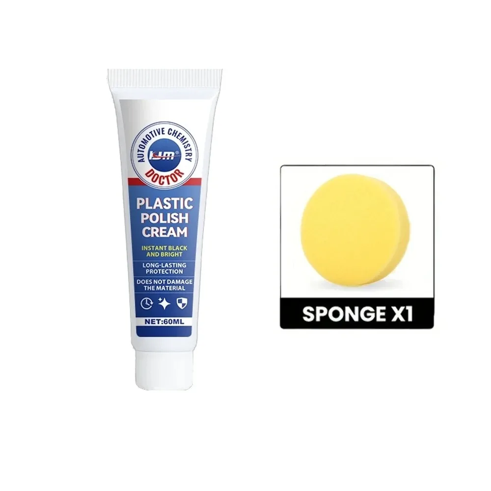 NEW Car Scratch Remover & Plastic Repair Paste - Yellowing Refurbishment & Glossy Surface Enhancer for Interior/Exterior Plastic