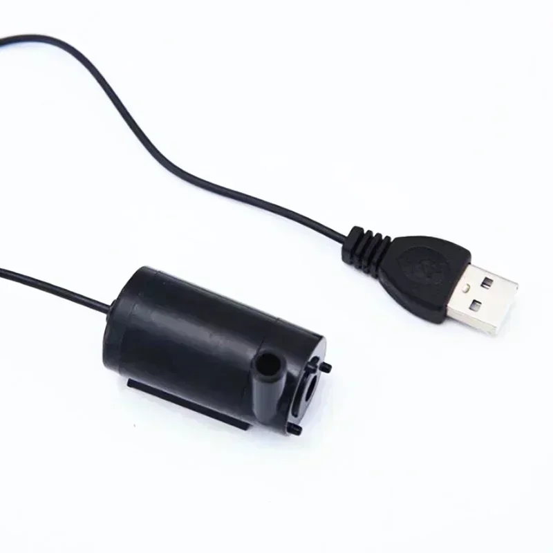 Bomba de motor sem escova USB super silenciosa, DC 5V, Bomba de água submersível portátil, Tanque hidropônico, Fonte de água circulante do ofício