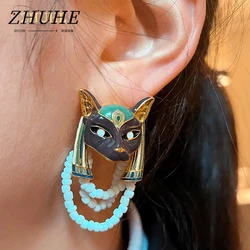 2024 New Fox Stud Earrings Vintage Style Men's And Women's Jewelry Party Gifts