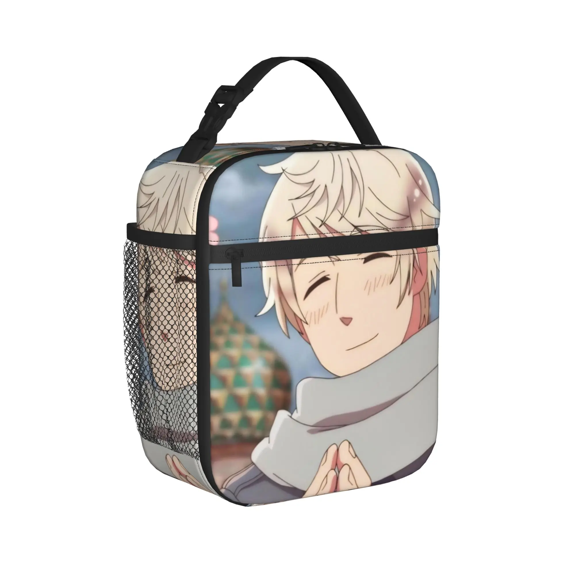 Hetalia Axis Powers Insulated Lunch Bag for Men Women  Storage Food Box Portable Cooler Thermal Bento Box For Picnic
