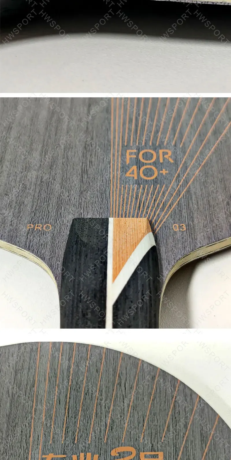 YINHE PRO Serie Tischtennisschläger Pro 01/01G/03/05 Ping-Pong-Schläger Grundplatte 5+2 ALC-Faser Originalverpackung – Detail 12