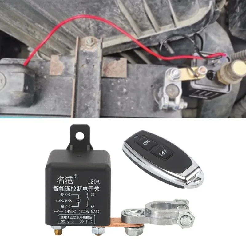 

Дистанционный отключатель аккумулятора для систем 12 В, 24 В, предотвращает слив питания, беспроводное управление, универсальная посадка, простая установка