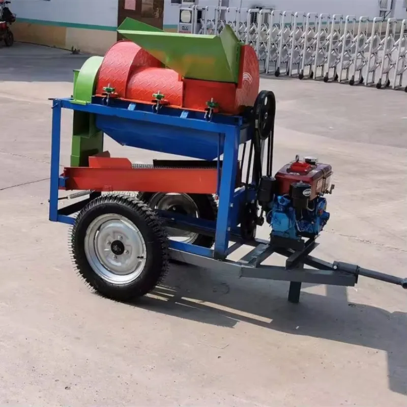 2025Electric Farm Corn Soybean Shelling Thresher Peeling Machine Diesel Maize Sorghum Husker Threshing Sheller Machine for Sale