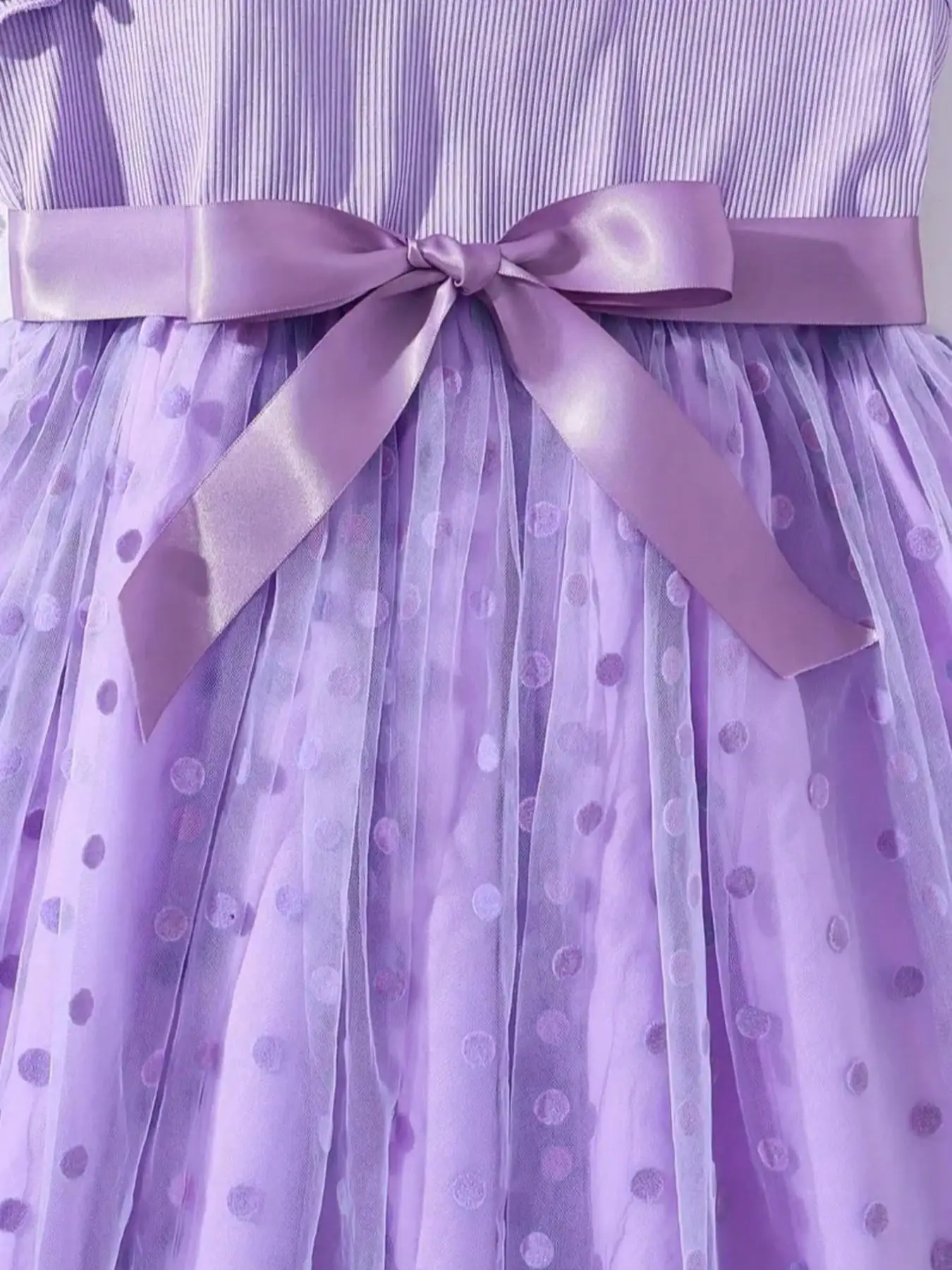 Sommer Mädchen Rüschen-Dekoration Cami Tutu Kleid Prinzessin Mesh Kinderkleid Freizeit Süßer Stil – Detail 15
