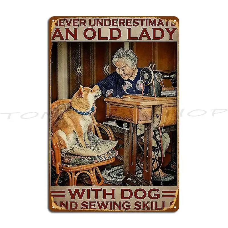 Once Upon A Time Girl Who Really Loved Sewing ，Metal Signs Club Club Bar Pub Wall Decor Design  Tin Sign Poster