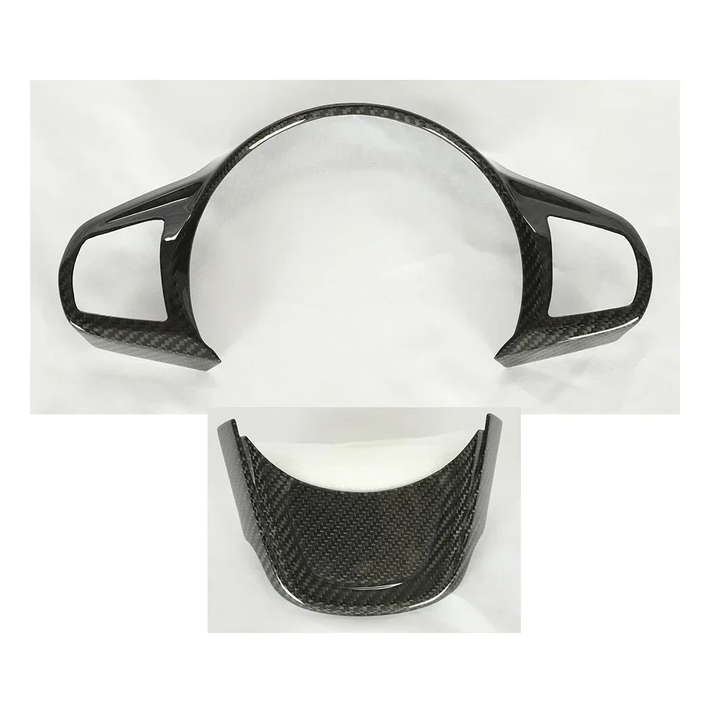 

2025 Hot Sale Real Carbon Fiber Steering Wheel Trim Cover For toyota supra a90