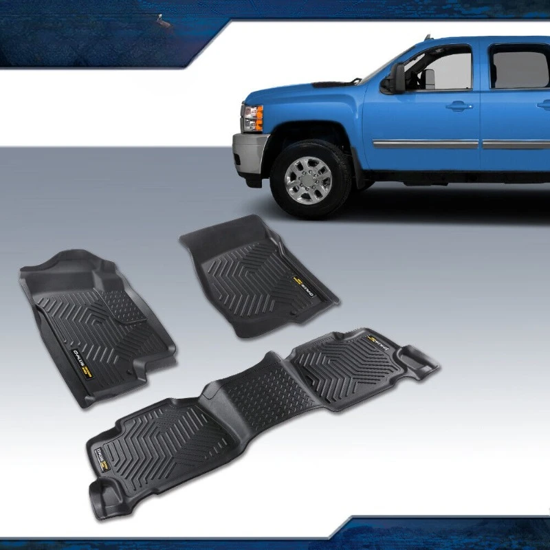 

3D Floor Mats Fit For 2007 2008 2009 2010 2011 2012 2013 Silverado Sierra 1500 Crew Cab Waterproof Liners United States